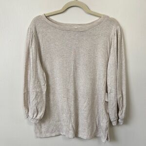 Caslon Cream Puff Sleeve Blouse Relaxed Fit